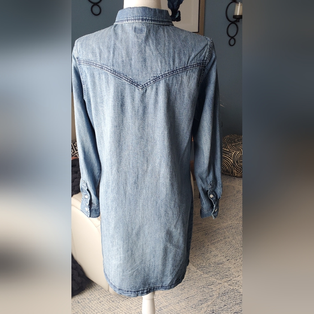 Denim Shirt Dress - Picture 8 of 12
